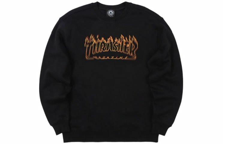 Свитшот Thrasher Richter Crewneck Logo (черный)