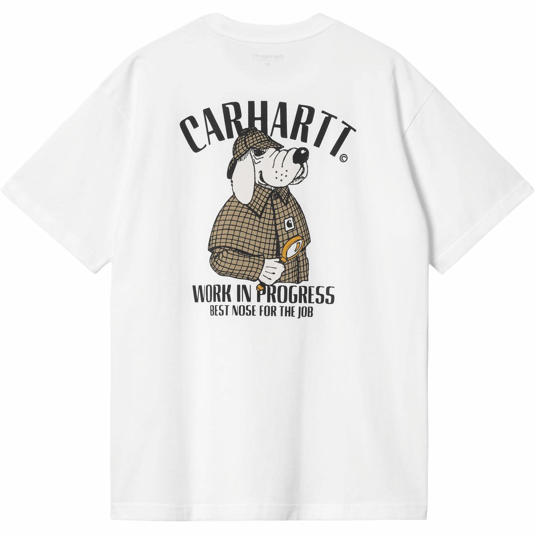 Мужская футболка Carhartt WIP SS24 S/S Inspector T-Shirt (белая)