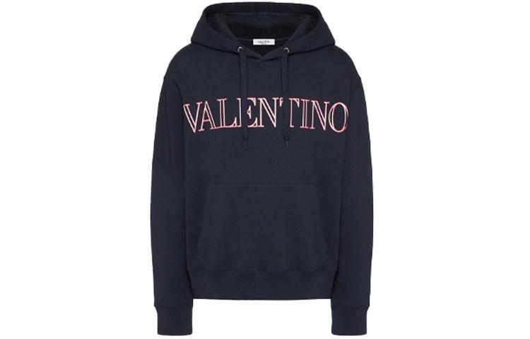 Мужское худи Valentino Valentino SS22 Logo (темно-синее)