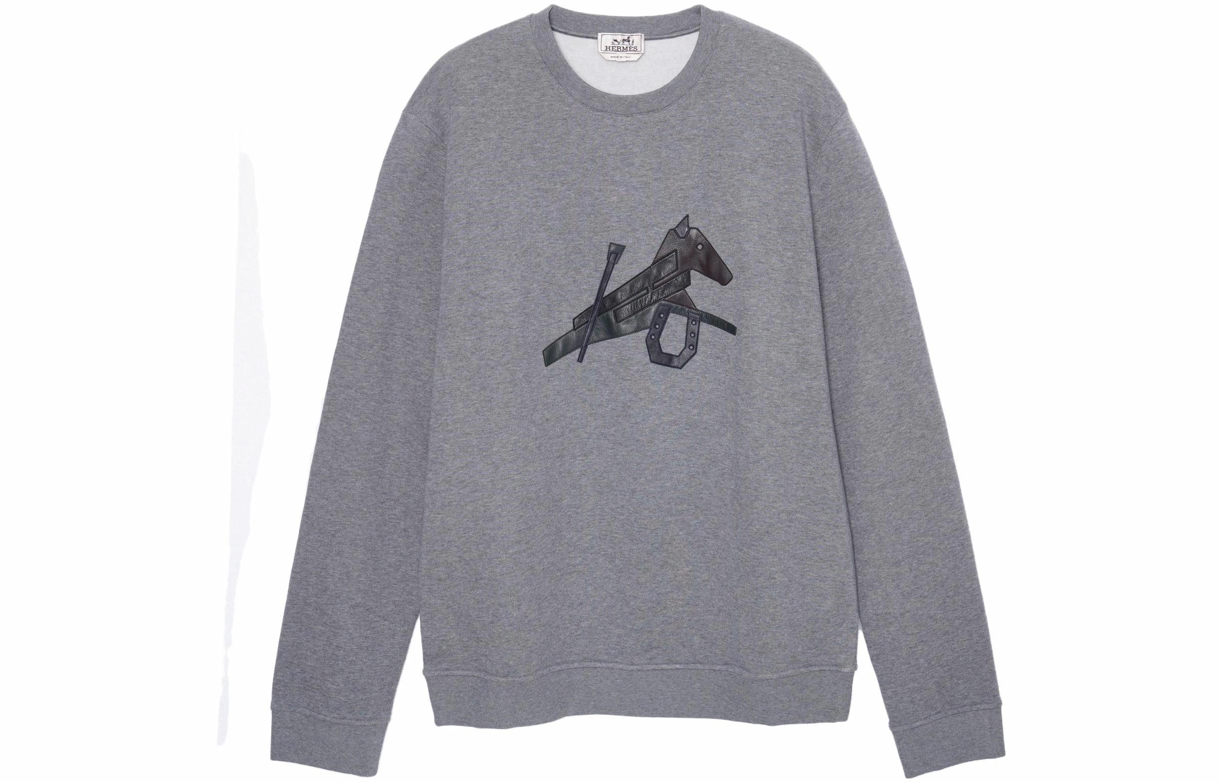 Мужское худи Hermes (серое)