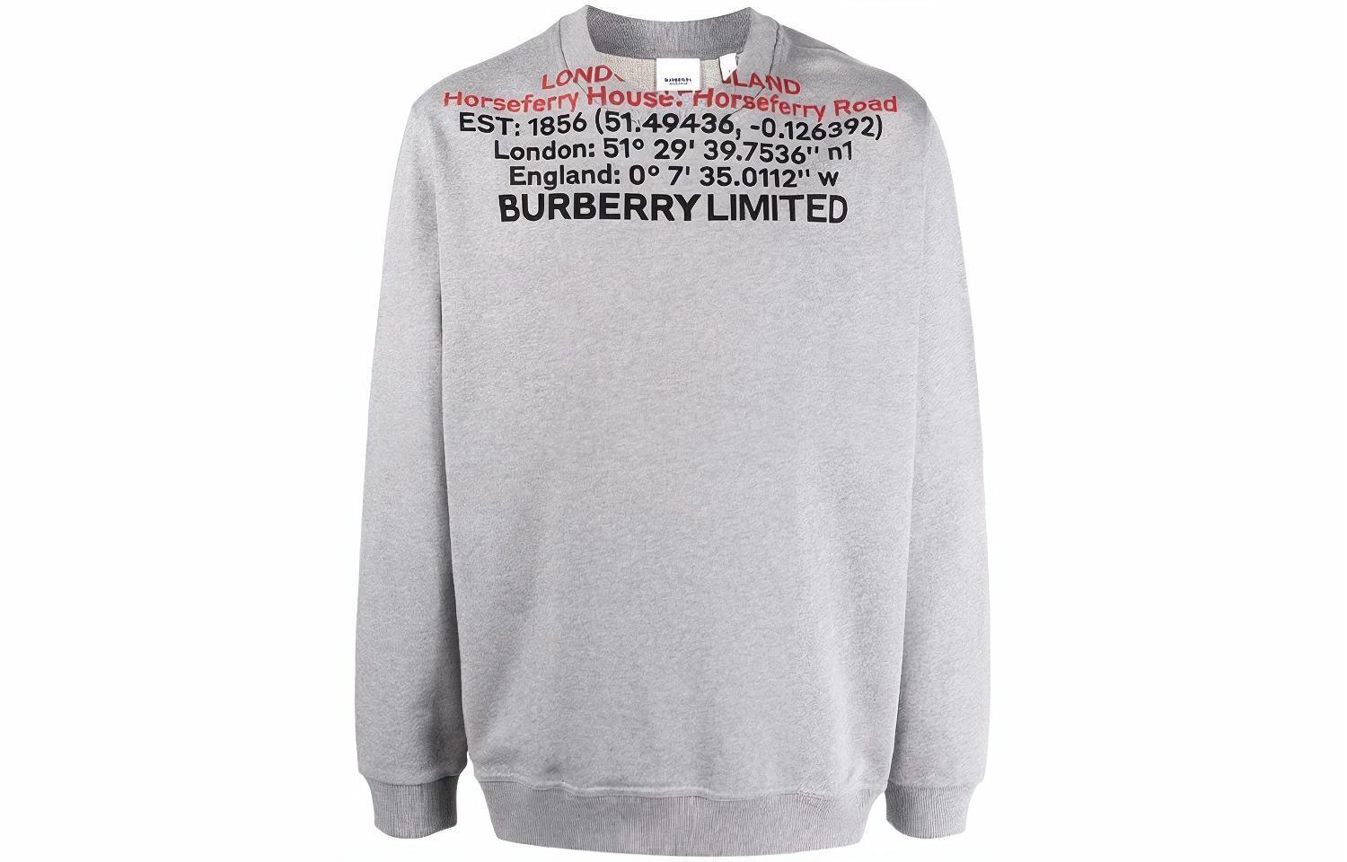 Мужское худи Burberry SS22 (серое)