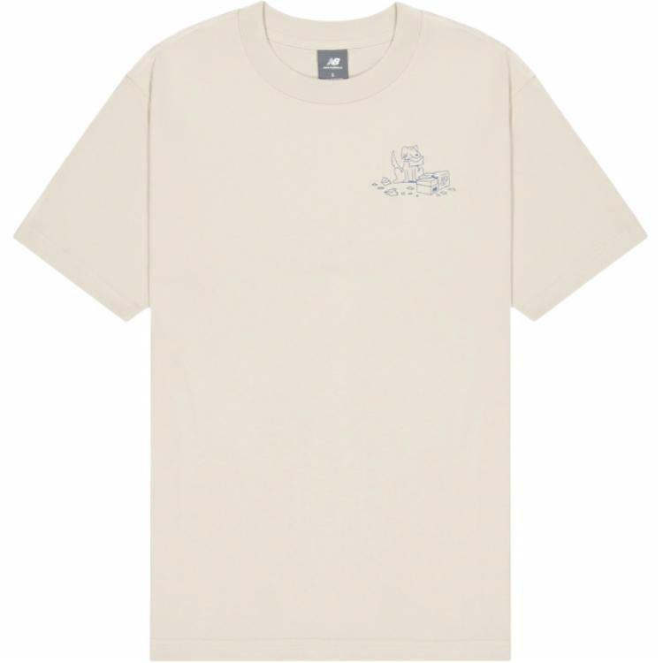 Мужская футболка New Balance T-Shirt (молочная)