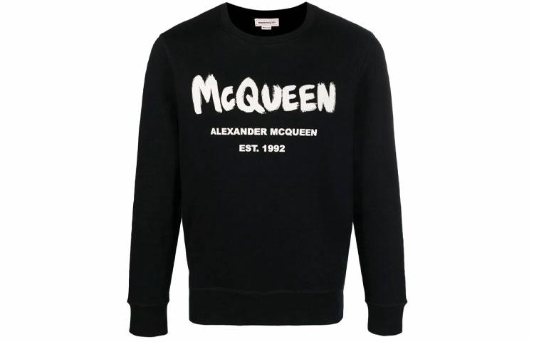 Мужское худи Alexander McQueen (черное)