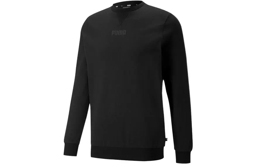 PUMA Favourite Heather Sweatshirts Men's Black Crew Neck Moderate Other