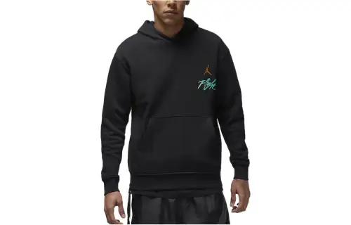 Jordan Essentials Jumpman Sweatshirts Men's Black Hooded Moderate Regular