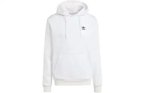 Adidas Originals Essential Trefoil Essentials Hoodie Sweatshirt Japan Version Men's White
