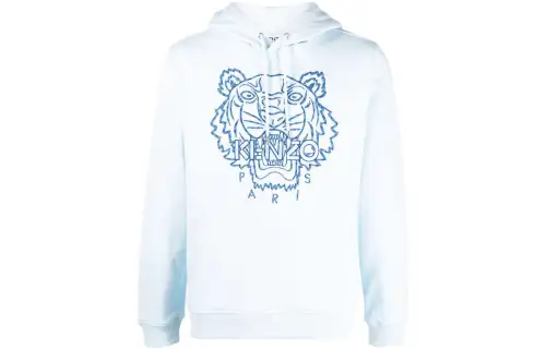 KENZO Sweatshirts Men's Blue Hooded Moderate