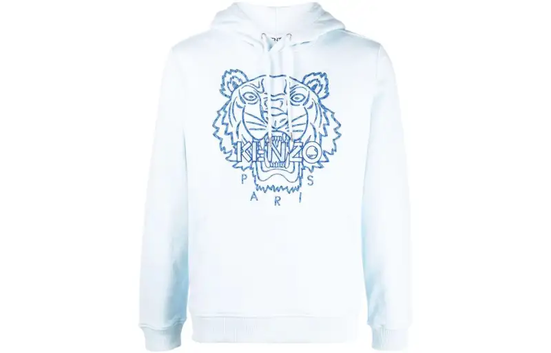 KENZO Sweatshirts Men's Blue Hooded Moderate