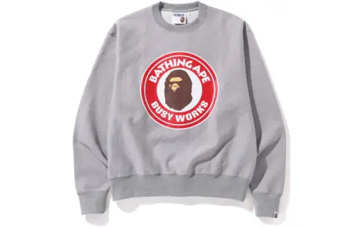 Bape Classic Busy Works Relaxed Fit Crewneck Sweatshirt