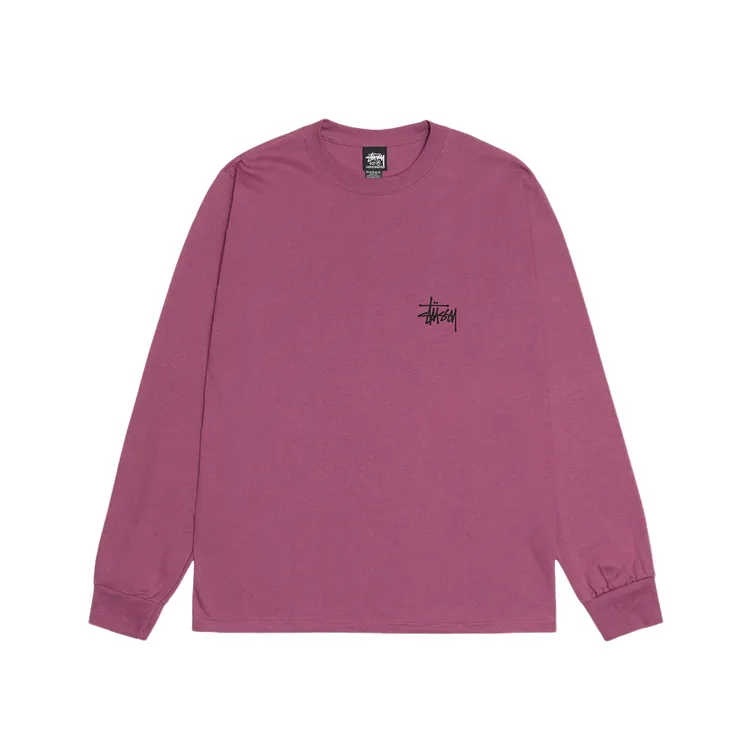 Stussy T Shirts Unisex BDL Rose Red Crew Neck Moderate