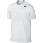 Nike T Shirts Men's White Crew Neck Straight Fit