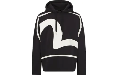 EVISU Sweatshirts Unisex Hooded Moderate Regular