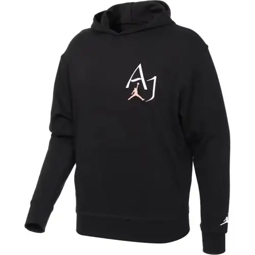Jordan Sweatshirts Men's Black Hooded Moderate Regular