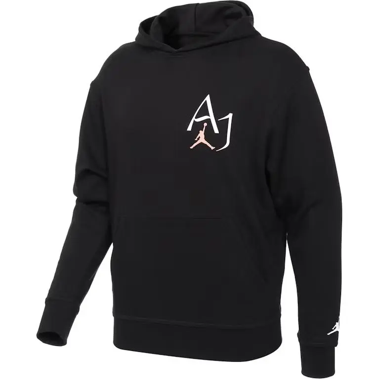 Jordan Sweatshirts Men's Black Hooded Moderate Regular