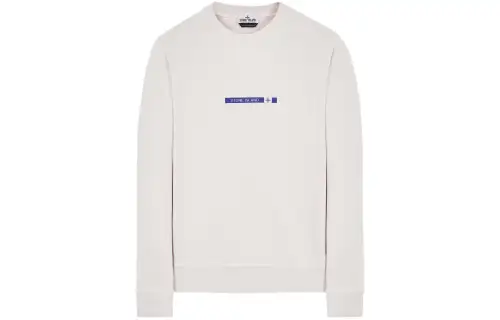 STONE ISLAND Sweatshirts Men's Light Pink Crew Neck Moderate Regular