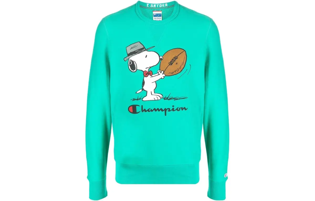 Champion x Peanuts 22 Sweatshirt Unisex Green
