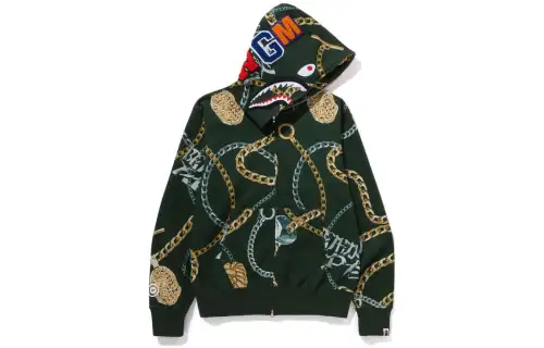 Bape Jewels Shark Full Zip Hoodie