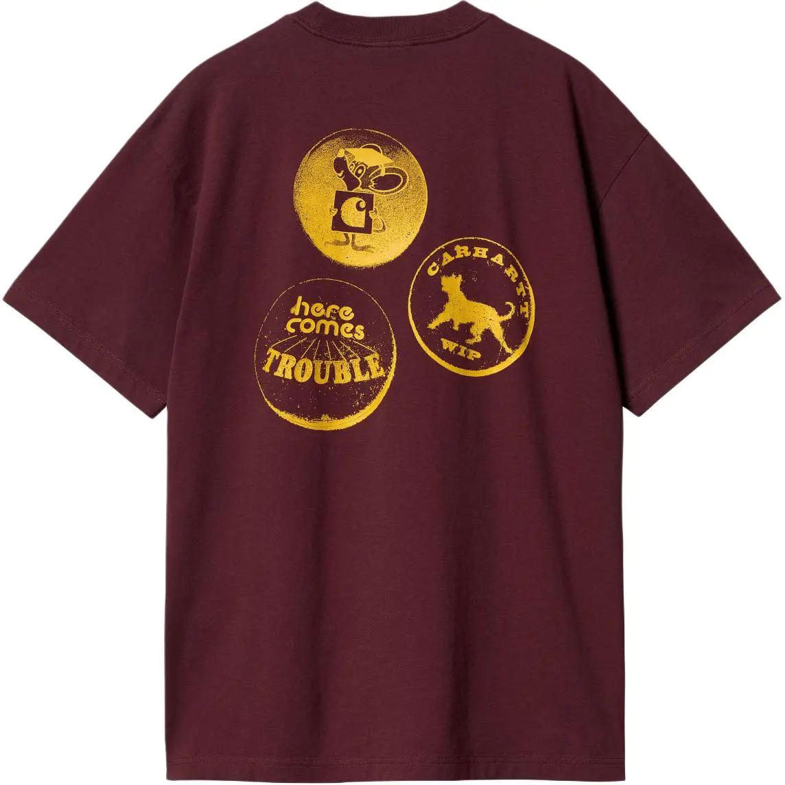 Carhartt WIP FW24 S/S Pins T Shirt T Shirt Unisex Burgundy