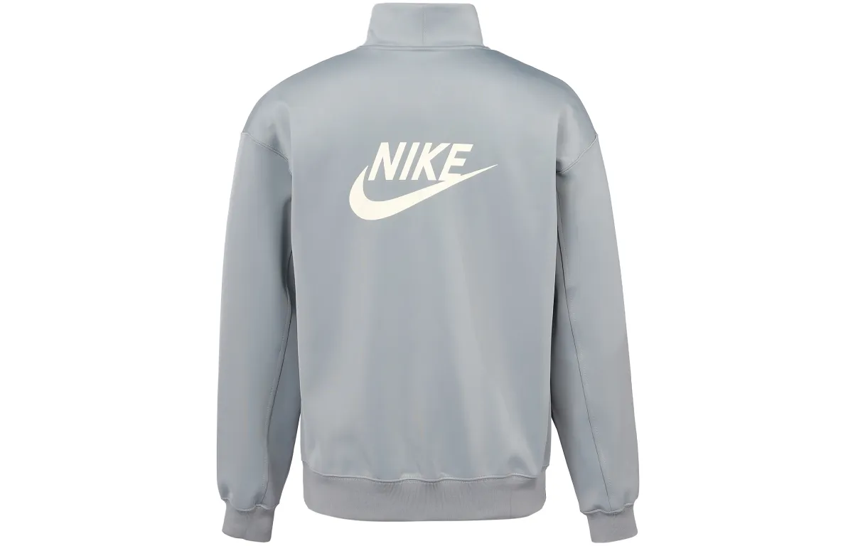 Nike Sweatshirts Men's Coconut Milk Ash Stand Collar Moderate Regular