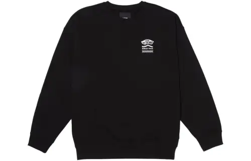Vans Sweatshirts Men's Black Crew Neck Moderate Regular
