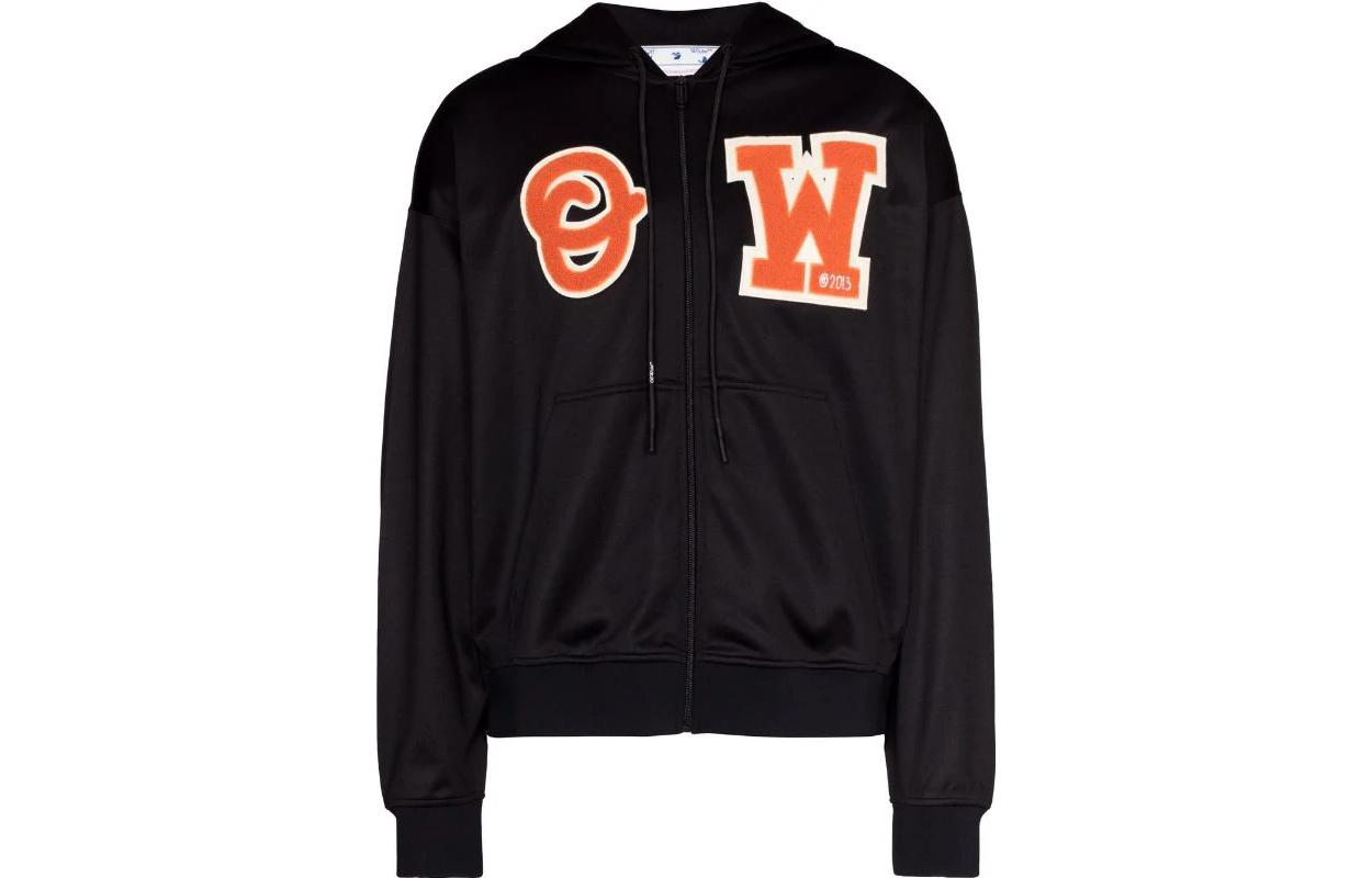 OFF WHITE SS22 Sweatshirts Men's Black Hooded Moderate Regular