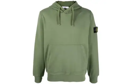 STONE ISLAND Logo Patch Drawstring Hoodie
