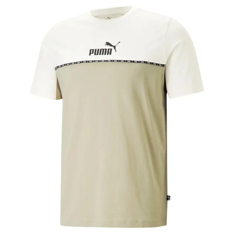 PUMA T Shirts Men's Oat Crew Neck Moderate Straight Fit
