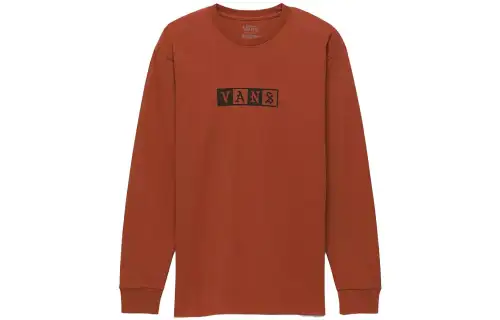 Vans WOODPUSHERS CLUB Sweatshirts Unisex Brown Crew Neck Moderate Regular