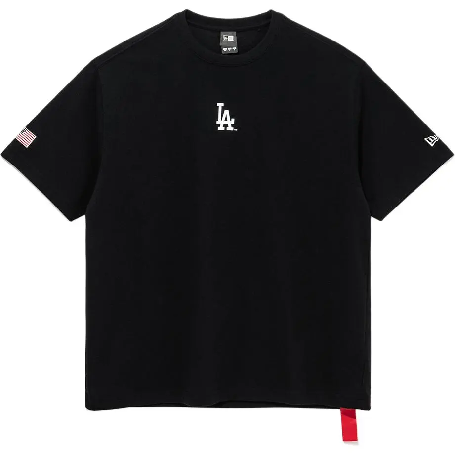 New Era T-Shirts Men's Black Crew Neck