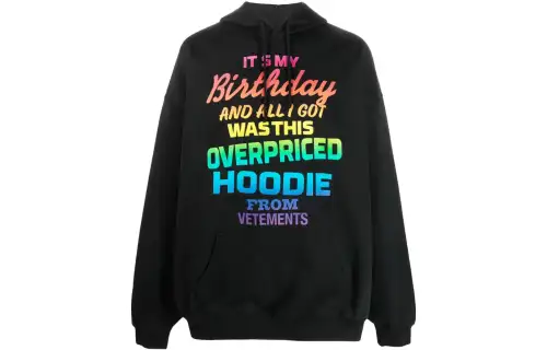 Vetements Logo Printed Hoodie