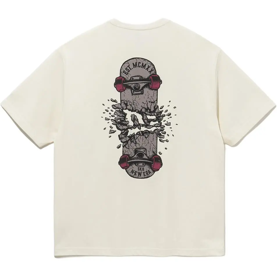 New Era T-Shirts Unisex Vanilla Ice Crew Neck