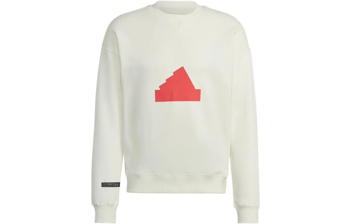 Adidas Sweatshirts Men's Beige Crew Neck Moderate Regular