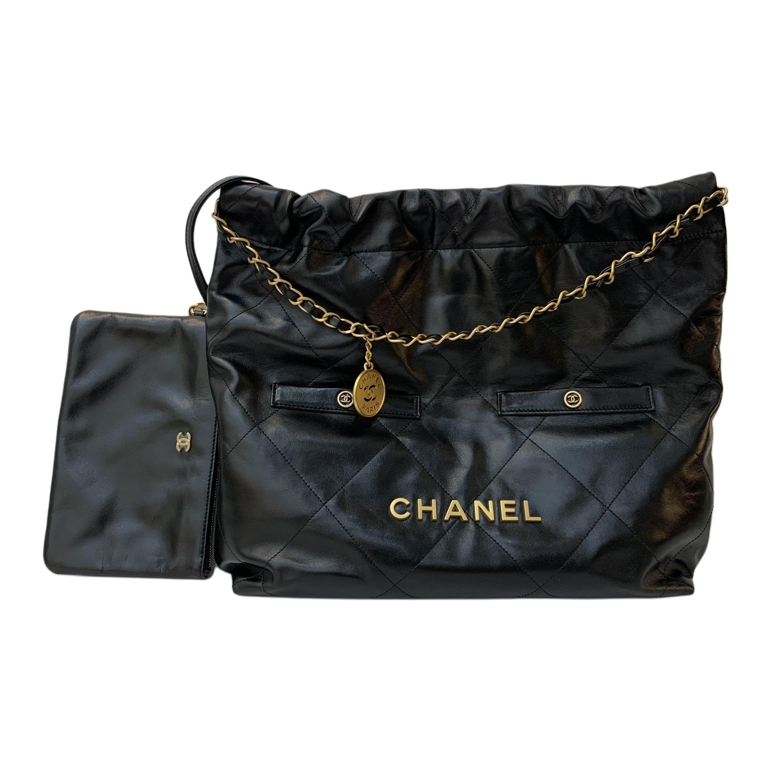 Женская сумка Chanel 24B (черная)