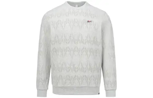 Reebok Sweatshirts Unisex White Crew Neck Moderate Regular