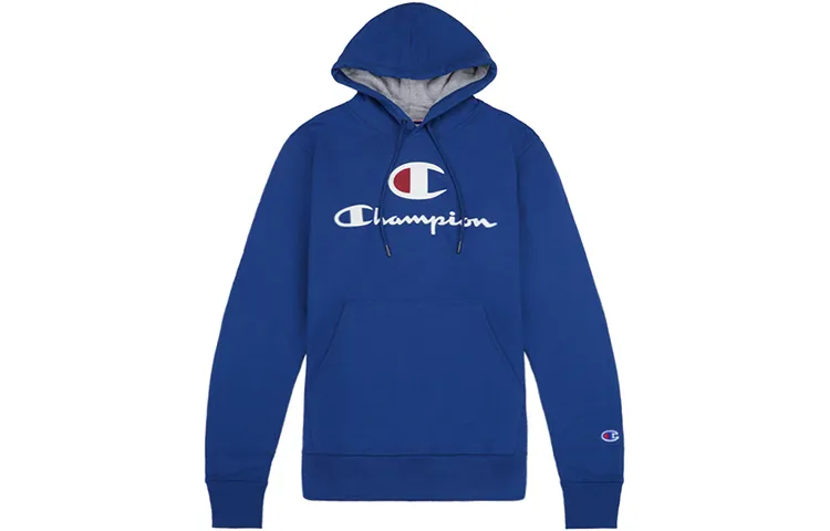 Champion Script Logo Solid Color Fleece Lined Sweatshirt US Version Unisex