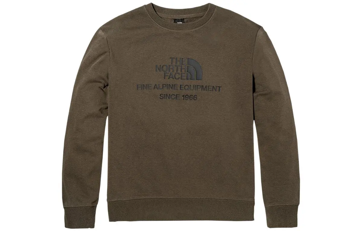 THE NORTH FACE Sweatshirts Unisex Green Crew Neck Moderate Regular