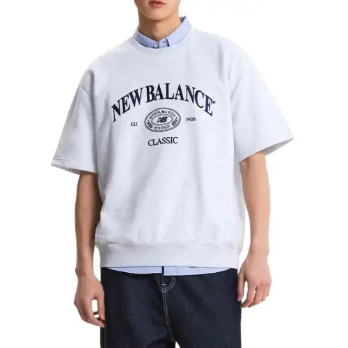New Balance FW24 T Shirt Men's Light Gray