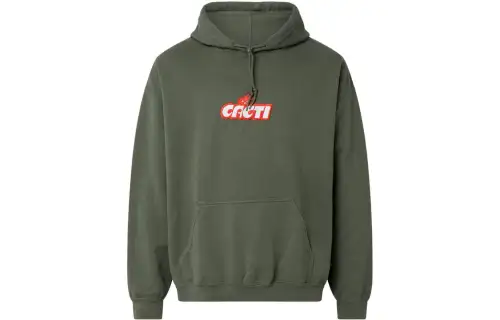 Travis Scott Sweatshirts Men's Green Hooded Moderate Regular