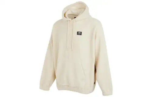 Vans Sweatshirts Unisex Beige Hooded Thickened Regular