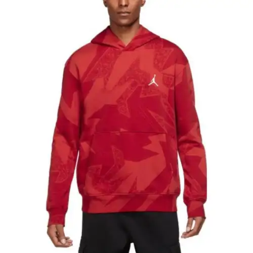 Jordan Sweatshirts Men's Red Hooded Moderate Regular