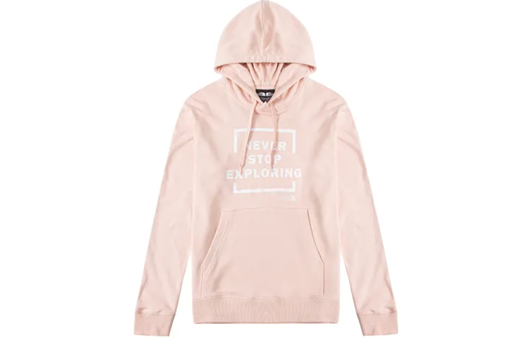 THE NORTH FACE Sweatshirts Unisex Pink Hooded Moderate Regular