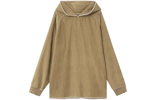 Drew House Smiley Collection SS22 Corduroy Hoodie Chaz Brown Drew Smiley Face Corduroy Pullover Hooded Fleece Lined