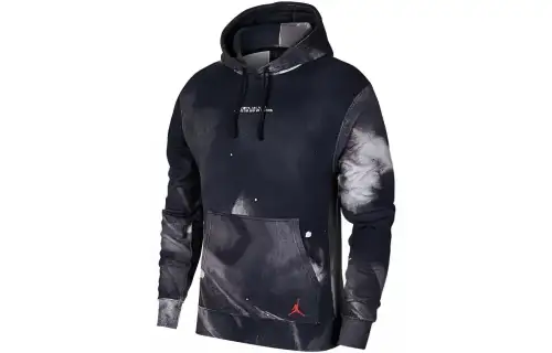 Jordan Sweatshirts Men's Dark Blue Hooded Moderate Other