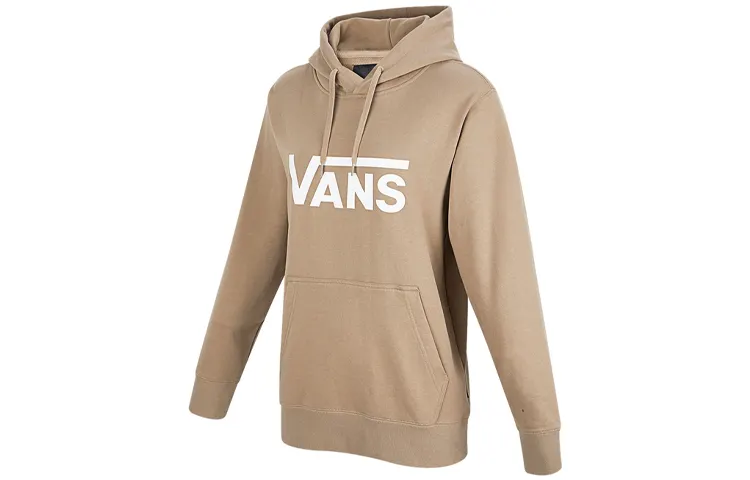 Vans Sweatshirts Unisex Khaki Hooded Moderate Regular