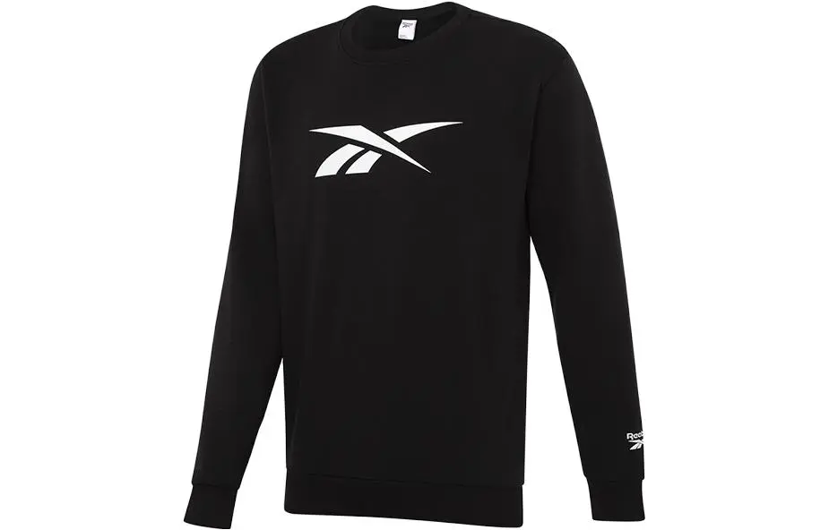 Reebok Sweatshirts Unisex Black Crew Neck Moderate