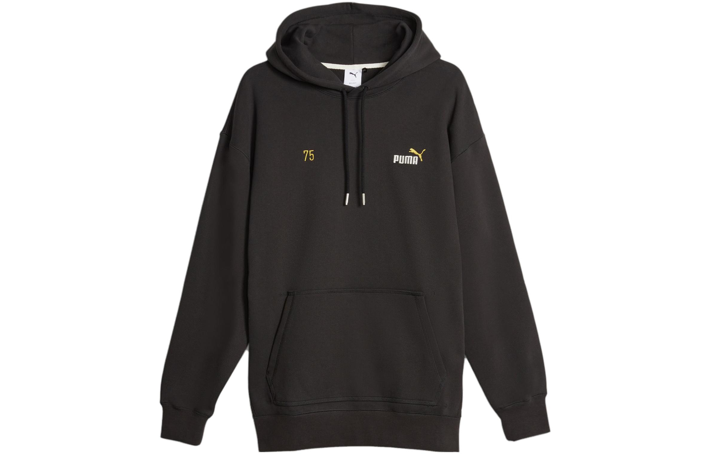Puma logo-embroidered graphic hoodie