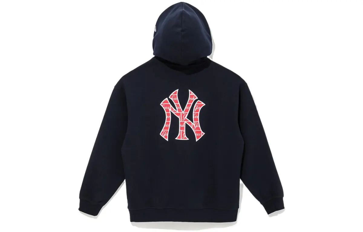 New Era Sweatshirts Unisex Dark Blue Hooded Moderate Regular