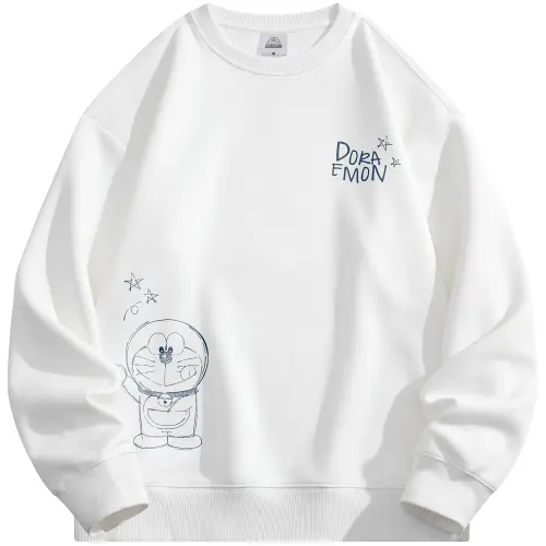 Doraemon Sweatshirts Unisex Crew Neck Moderate Regular