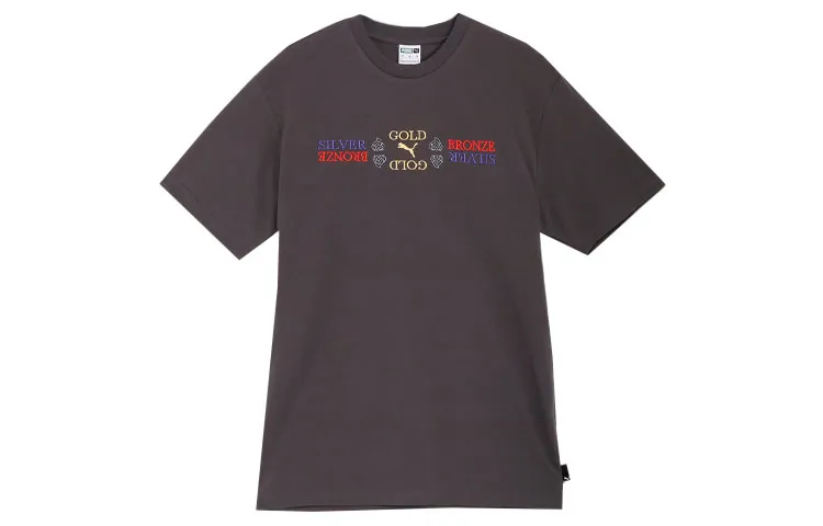 PUMA GRAPHICS T Shirt Unisex Dark Gray