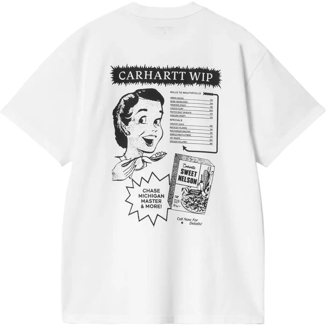 Carhartt WIP Logo Printed Crewneck T Shirt